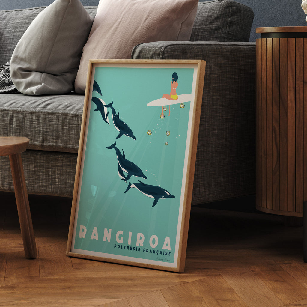 Dolphins in Rangiroa - Print