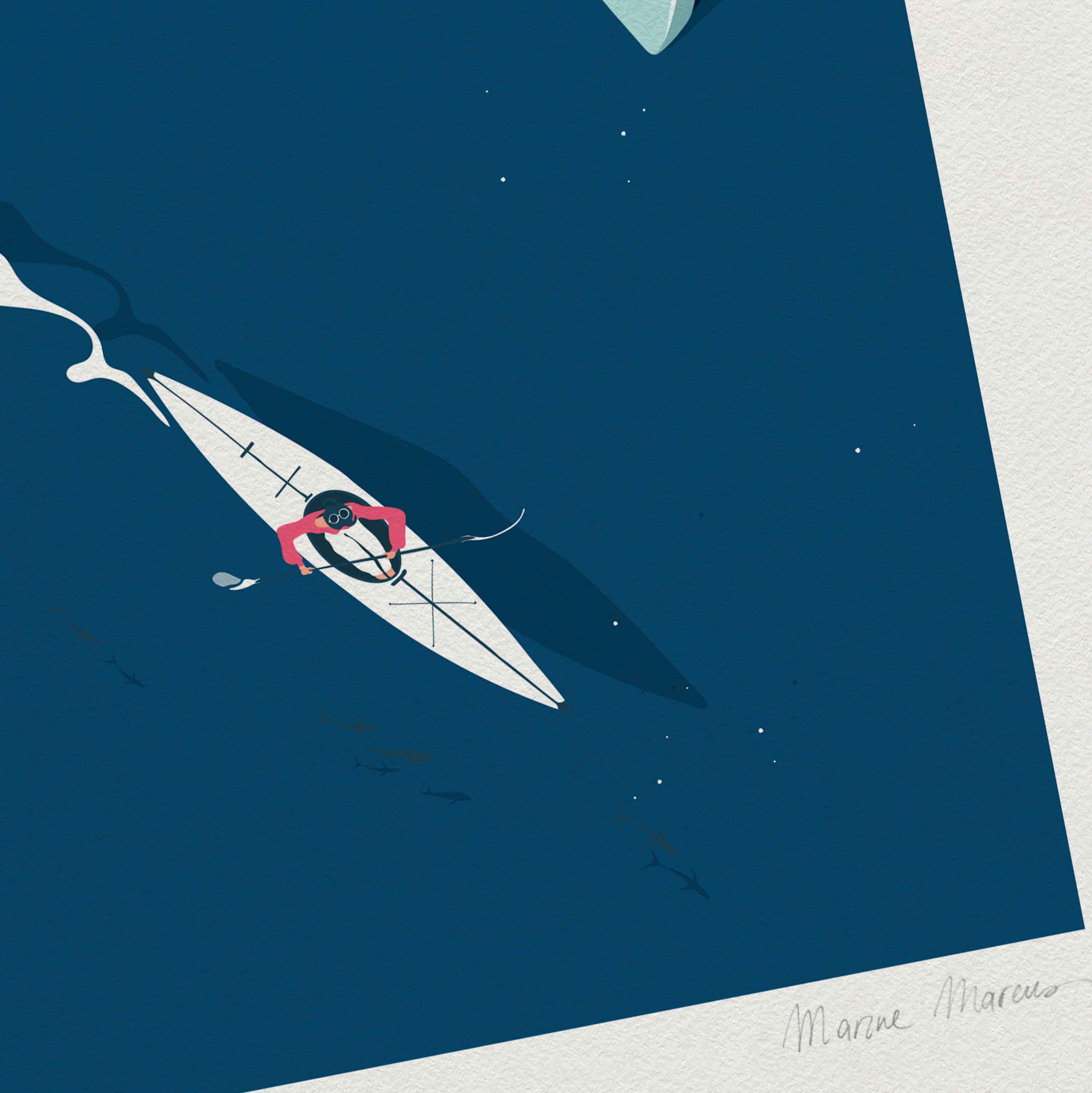 "Paddling in Lake Tahoe"