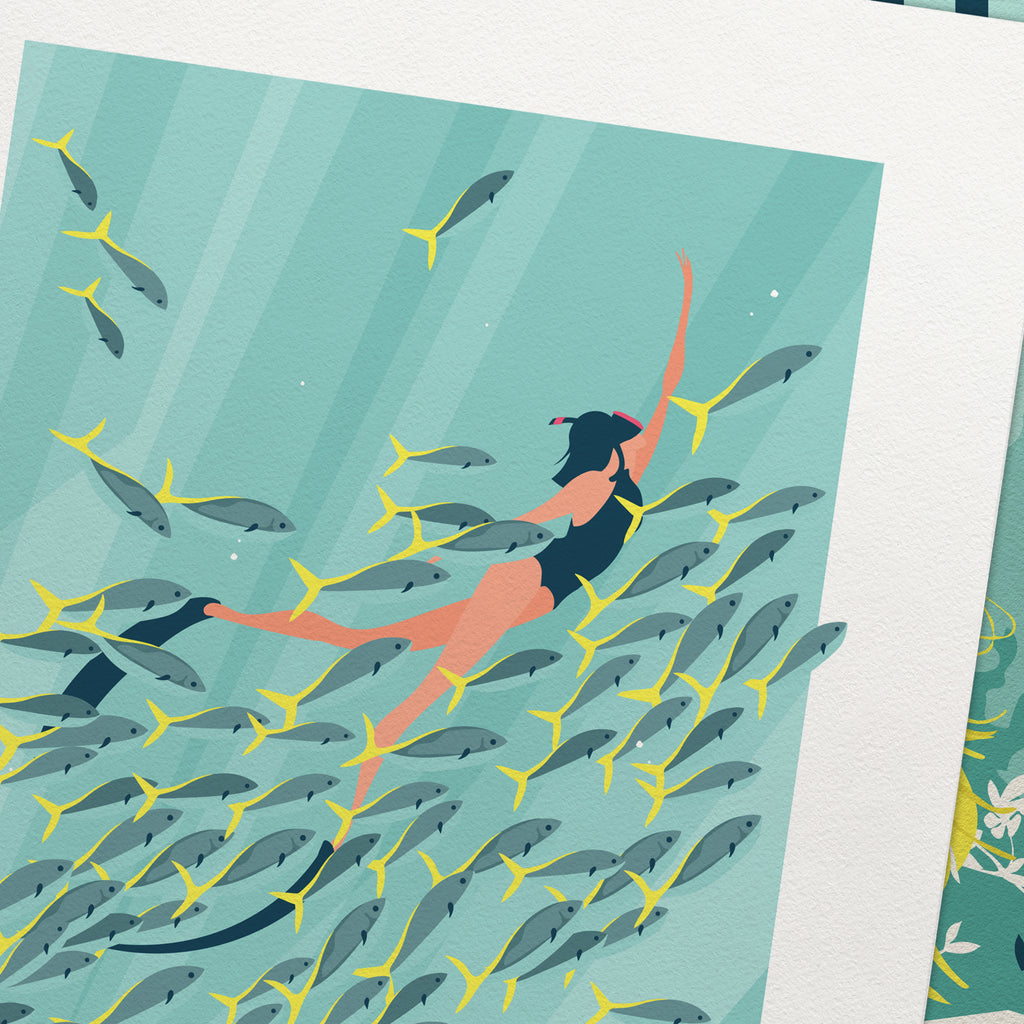 With the flow - Print