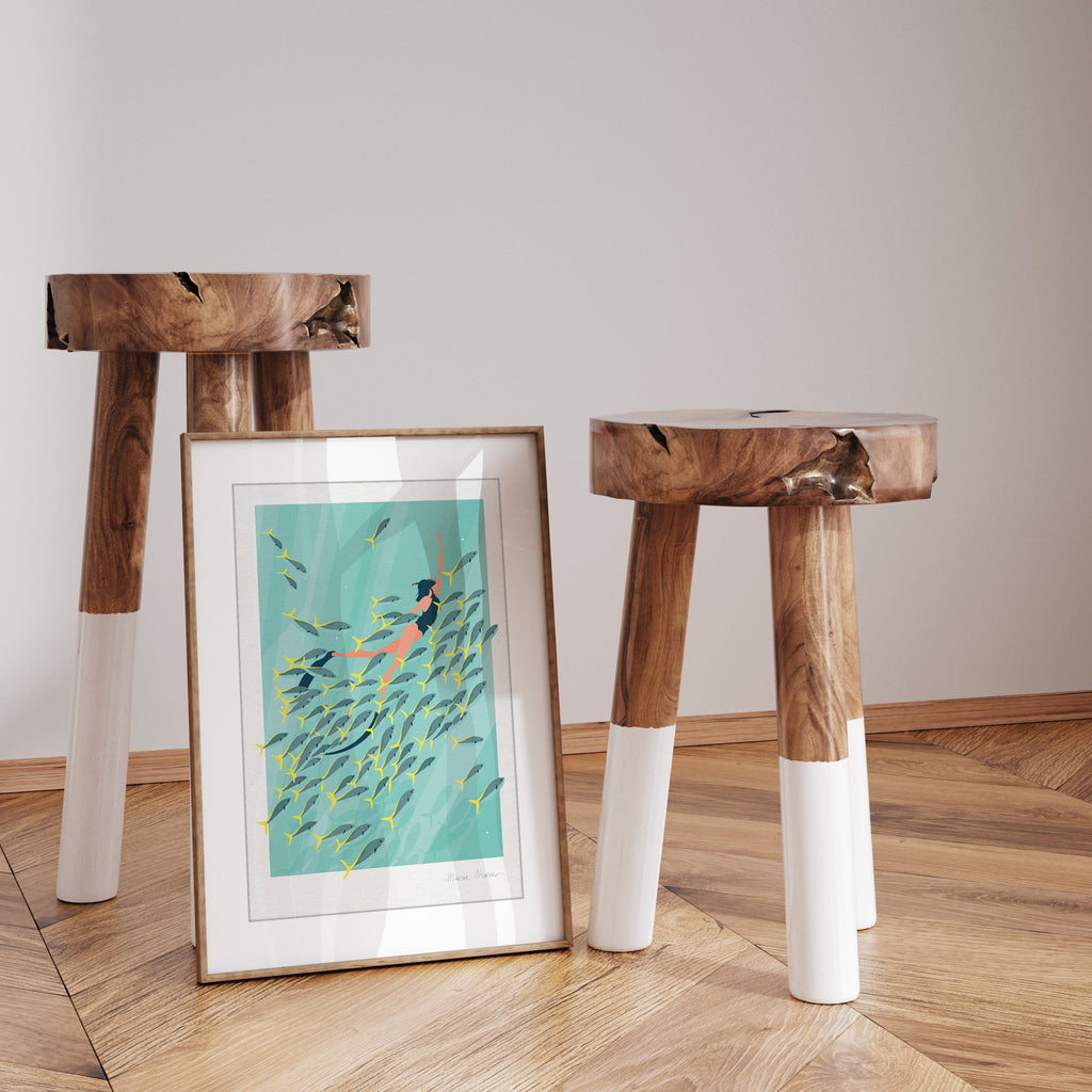 With the flow - Print