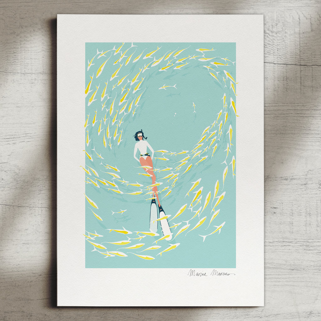 Blissful Swirl - Print